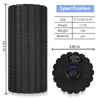 Rechargeable vibrating foam roller,For deep tissue massage and muscle recovery