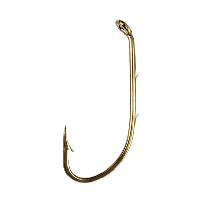 Eagle Claw Q181AH-2 Baitholder Hook, 2 Slices, Bronze, Size 2, 10Pk