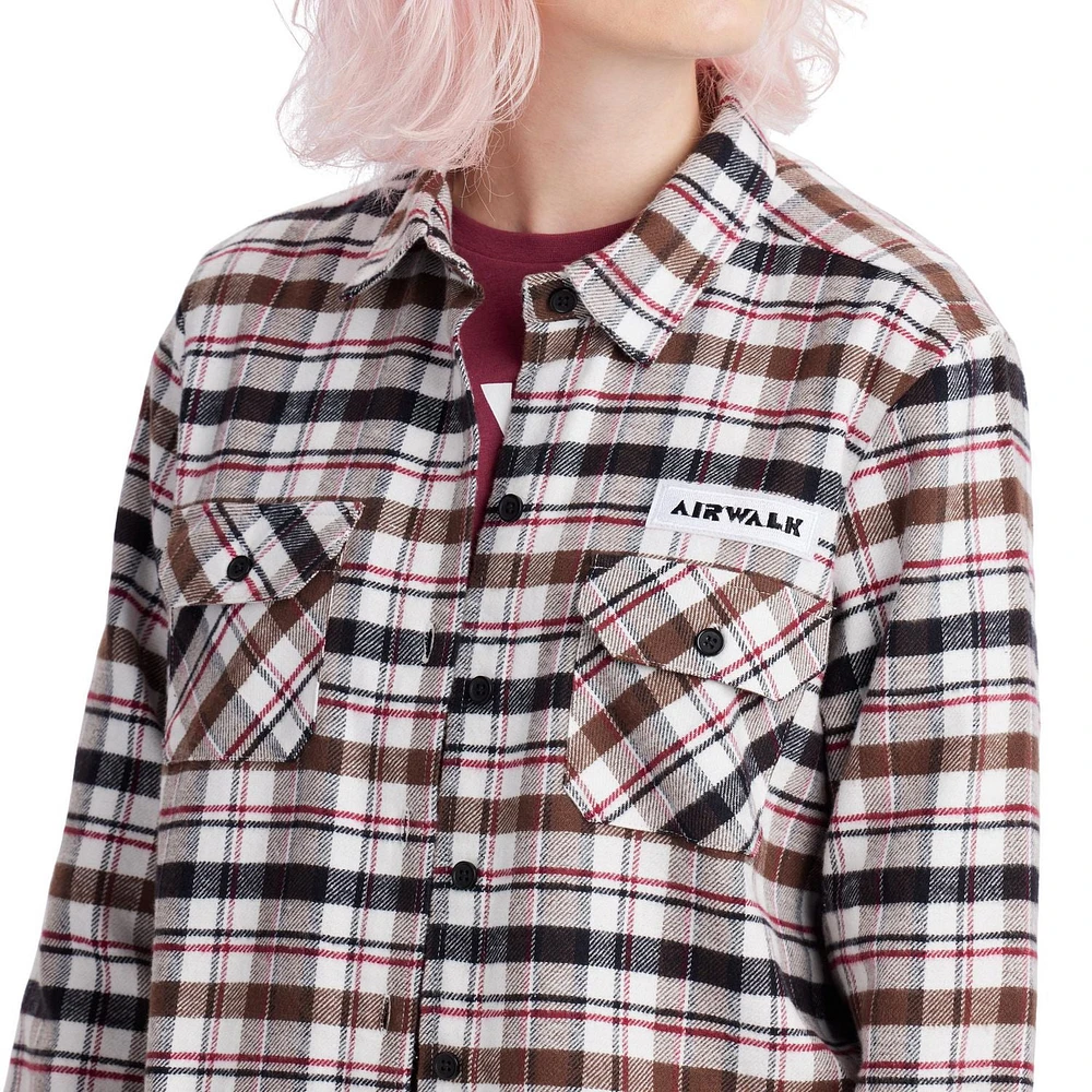 AIRWALK WOMENS LONG SLEEVE FLANNEL