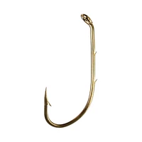 Eagle Claw Q181AH-6 Baitholder Hook, 2 Slices, Bronze, Size 6, 10Pk, Baitholder Hook, Size 6