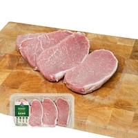 Maple Leaf Fresh Boneless Center Cut Pork Chops Raised Without Antibiotics, 4 Pork Chops, 0.60 - 0.75 kg