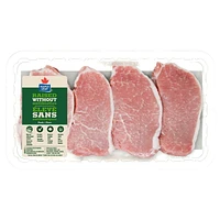 Maple Leaf Fresh Boneless Center Cut Pork Chops Raised Without Antibiotics, 4 Pork Chops, 0.60 - 0.75 kg