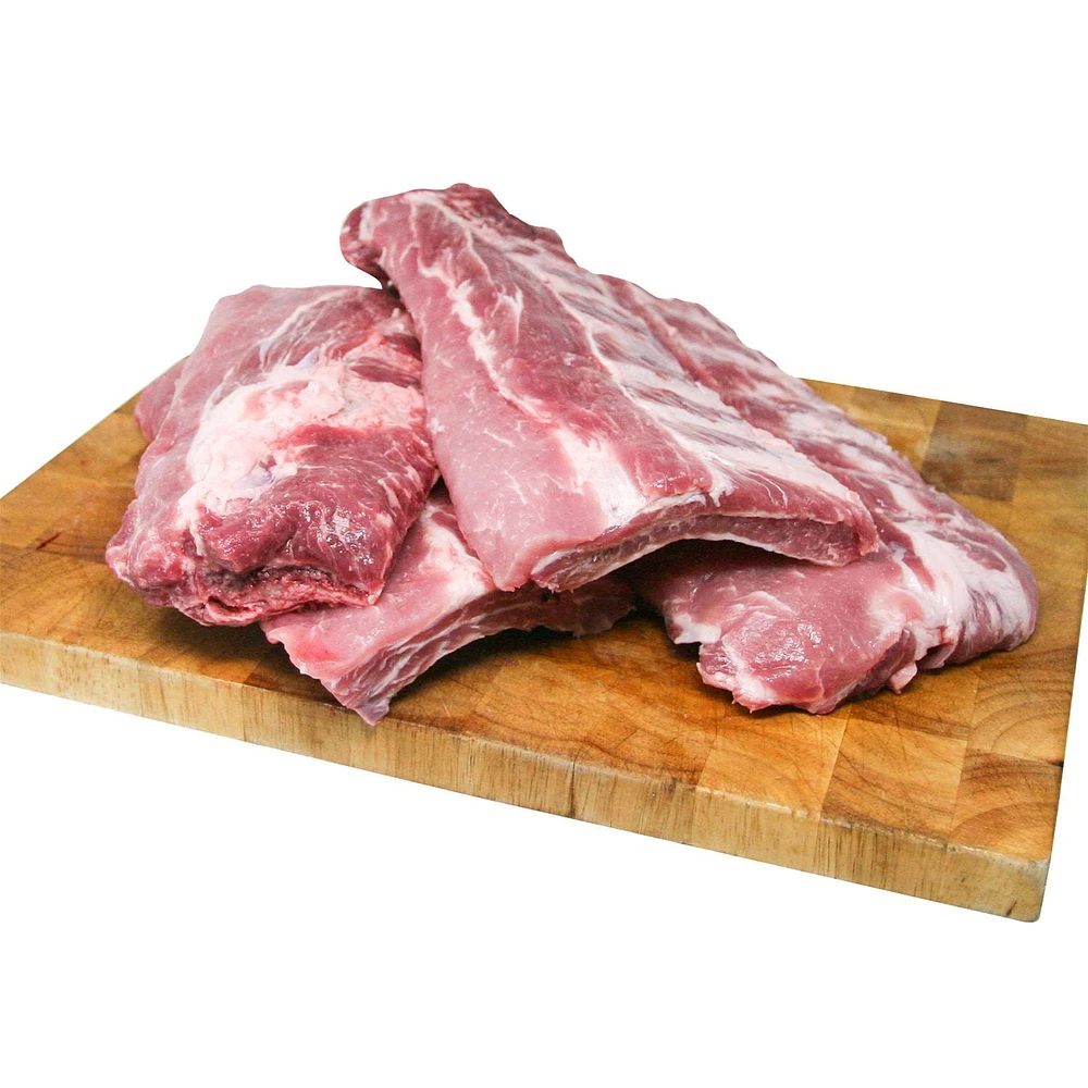 Côtes de dos de porc fraîches Maple Leaf Élevé sans antibiotiques, 1 Côtes de dos de porc, 0.47 - 0.60 KG