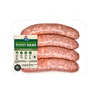 Maple Leaf Mild Italian Pork Dinner Sausage Raised Without Antibiotics, 4 Pork Sausages