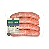 Maple Leaf Honey Garlic Pork Dinner Sausage Raised Without Antibiotics, 4 Pork Sausages