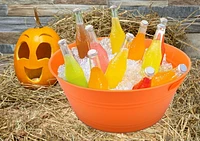 Halloween 17.5-in Orange Plastic Round Party Tub, 1 Count, Party Favors, by Way to Celebrate