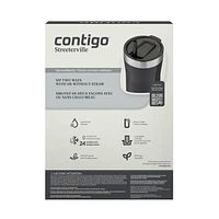 Contigo Streeterville Tumbler, Includes Plastic Straw and Splash-Proof Lid, Vacuum-Insulated, Stainless Steel, 24 oz (709 mL), Assorted Colours,