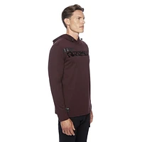 Tee-shirt Capuchon manches longues Dark Black pour hommes