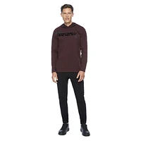 Tee-shirt Capuchon manches longues Dark Black pour hommes