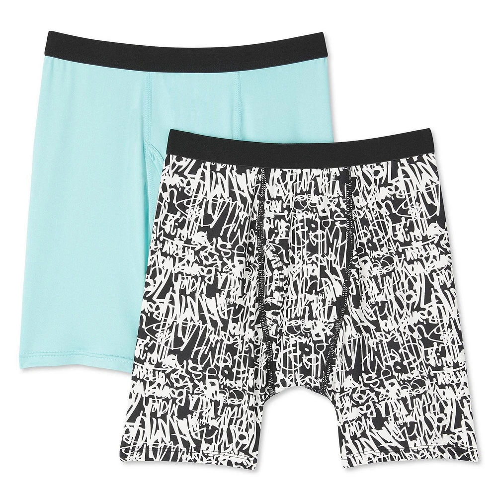 Athletic Works Boys' Performance Boxer Brief 2-Pack