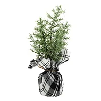 Holiday Time 3 Pack of Christmas Trees in Plaid Base