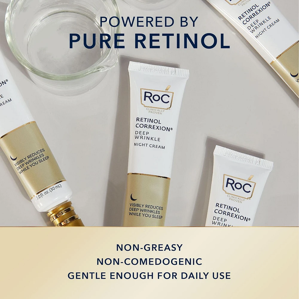 RoC Skincare - Retinol Correxion®️ - Deep Wrinkle Night Cream - Works While You Sleep (30ml), RoC Skincare