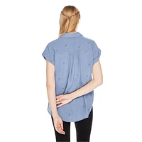 Wild Skye Women's Button-Down Top, Sizes XS-XL