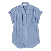 Wild Skye Women's Button-Down Top, Sizes XS-XL