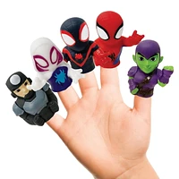 Spidey et ses incroyables amis marionnettes à doigt 5 pièces Ensemble de marionnettes à doigt pour le bain