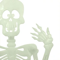 Halloween 3-ft Glow in the Dark Plastic Skeleton, Indoor & Outdoor Decor, Way to Celebrate