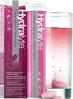 Comprimés effervescents d’électrolytes Hydralyte - Arôme de petits fruits 20 Comprimés solubles (10 portions) 20 Comprimés