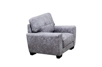 Topline Home Furnishings Luxurious Grey Accent Chair