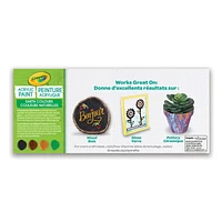 Crayola Multi-Surface Acrylic Paint, Earth Colours