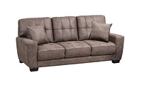 Topline Home Furnishings Luxurious Brown Sofa