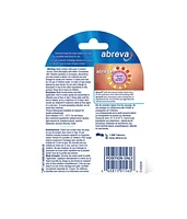 Abreva Cream Tube Cold Sore Treatment, Heals your cold sore in 4.1 days, Contains docosanol to protect healthy cells against the virus, 2 g, 2 g