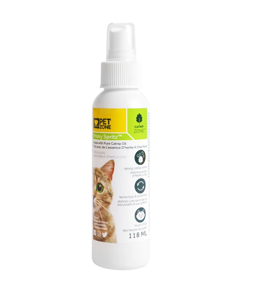 Pet Zone 4 oz Catnip Spray for Cats and Kittens, 4 oz Catnip Spray