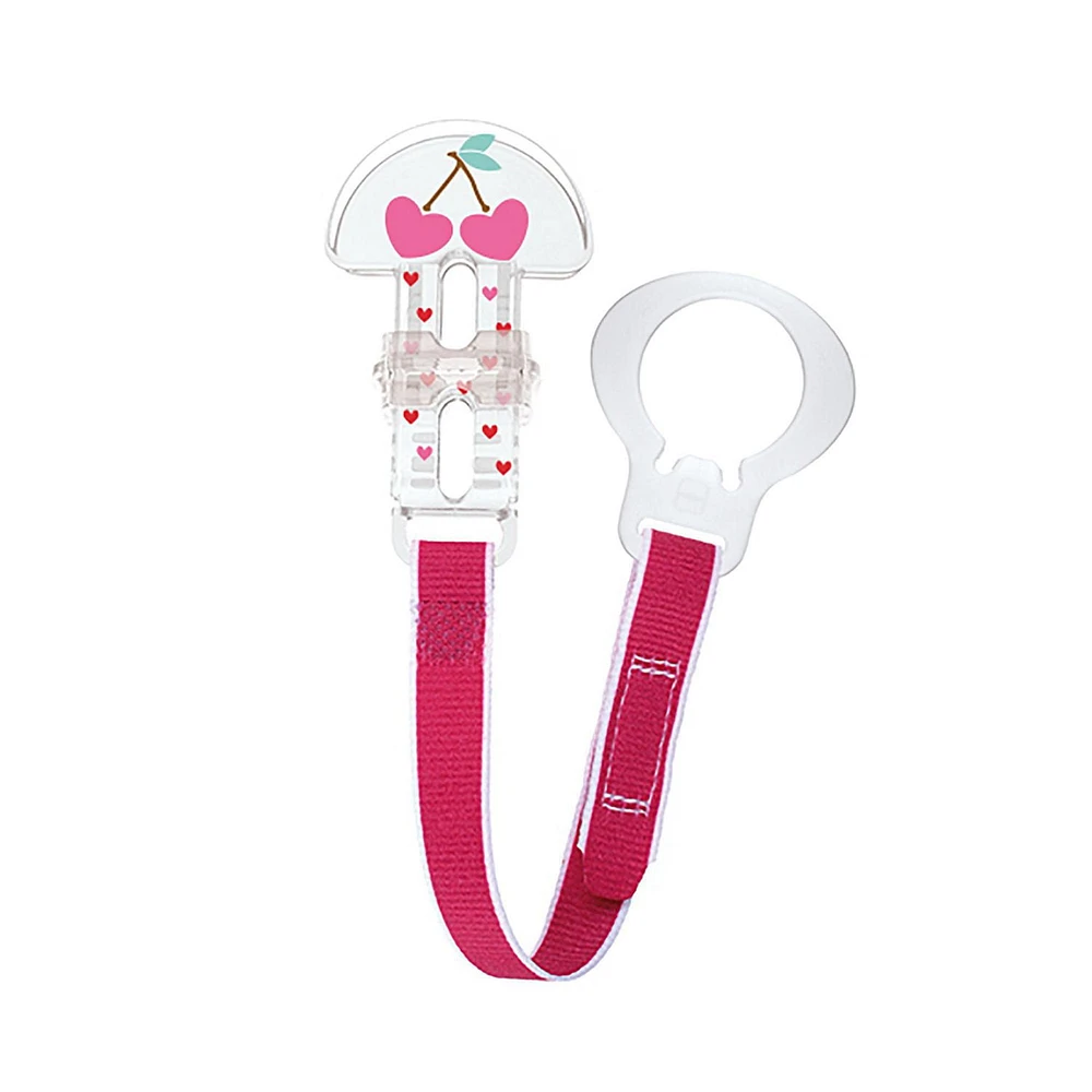 MAM Pacifier Clips, Baby Pacifier Clip, Girl, 1-Count