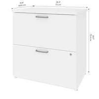 Bestar Universel 29W Lateral File Cabinet in antigua