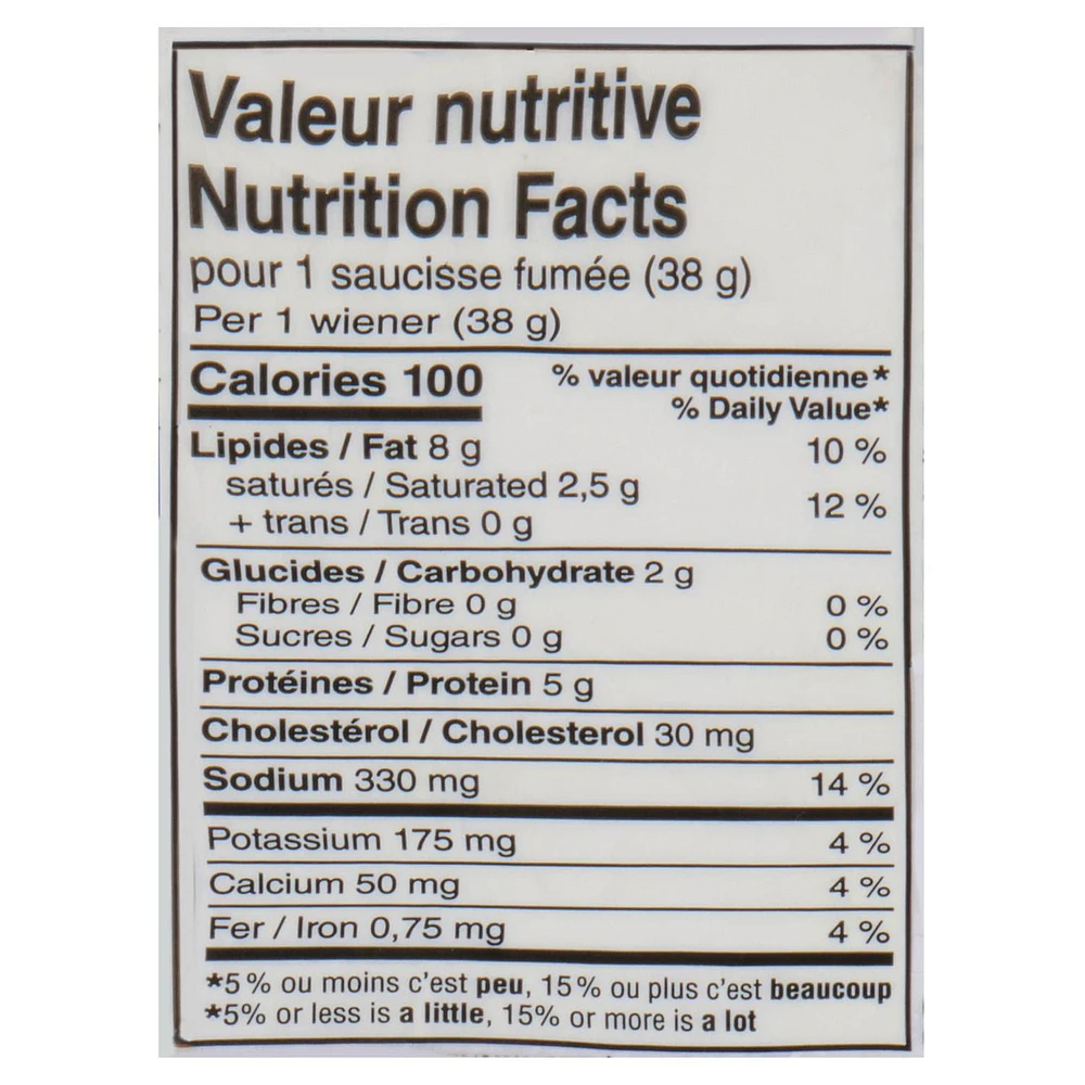 Saucisses fumées originales Hygrade 450 g