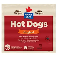 Maple Leaf Original Gluten Free Wieners, 375 g