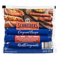 Schneiders All Beef Hot Dogs, 375 g