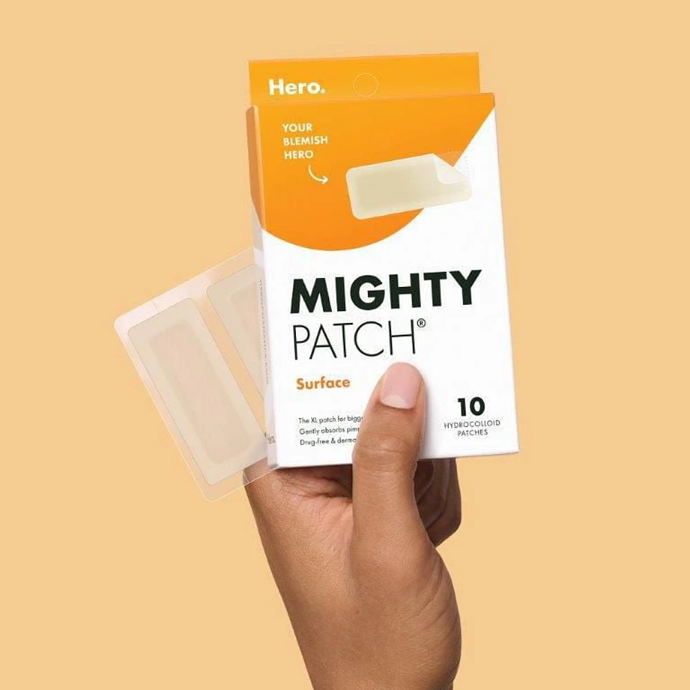 Mighty Patch Surface 10ct, Mighty Patch Surface XL Hydrocolloid Acne Patches, 10 units