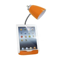 Limelights Gooseneck Organizer Desk Lamp with iPad Tablet Stand Book Holder and USB port