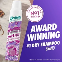 Batiste Touch Activated Dry Shampoo, Absorbs Oil in Hair Between Washes, and Releases Bursts of Fragrance that Provides Up to 24 Hours of Freshness with Every Touch, 200ml​