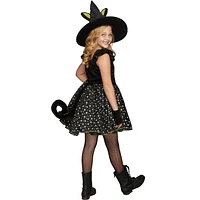 Girls Witchy Kitty Small Halloween Costume