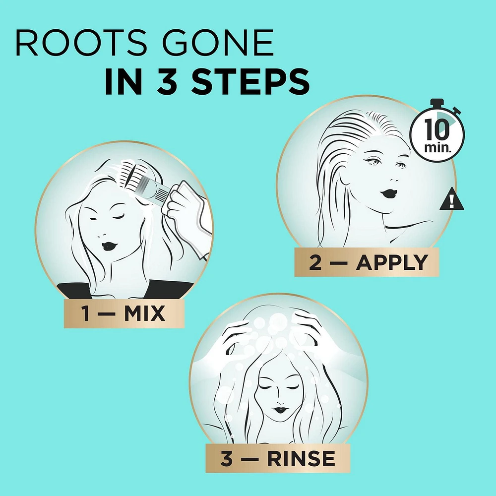 L'Oréal Paris Magic Root Permanent, Retouche Permanente des Racines Couverture des gris à 100%