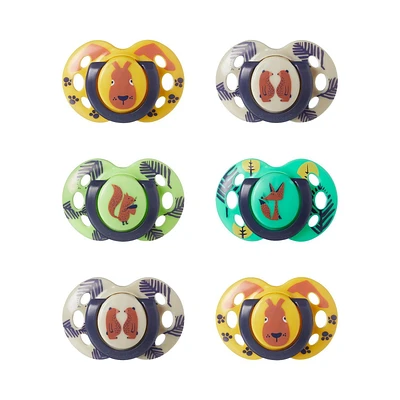 Sucettes de la gamme Fun Style de Tommee Tippee (18-36m, 6 pièces)