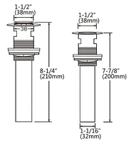 American Imaginations AI-33676 1 Hole CUPC Approved Lead Free Brass Faucet Set In Chrome Color - Overflow Drain Incl.