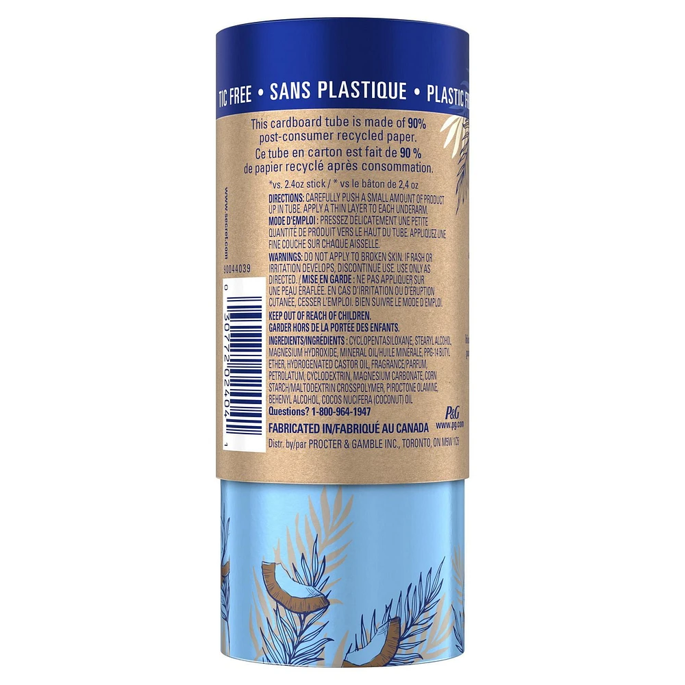 Secret Aluminum Free Deodorant, Coconut