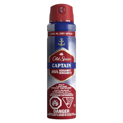 Old Spice Men's Antipespirant & Deodorant Invisible Dry Spray Ultimate Captain