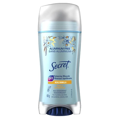 Désodorisant Secret sans aluminium pour femmes, Vanille 68 g