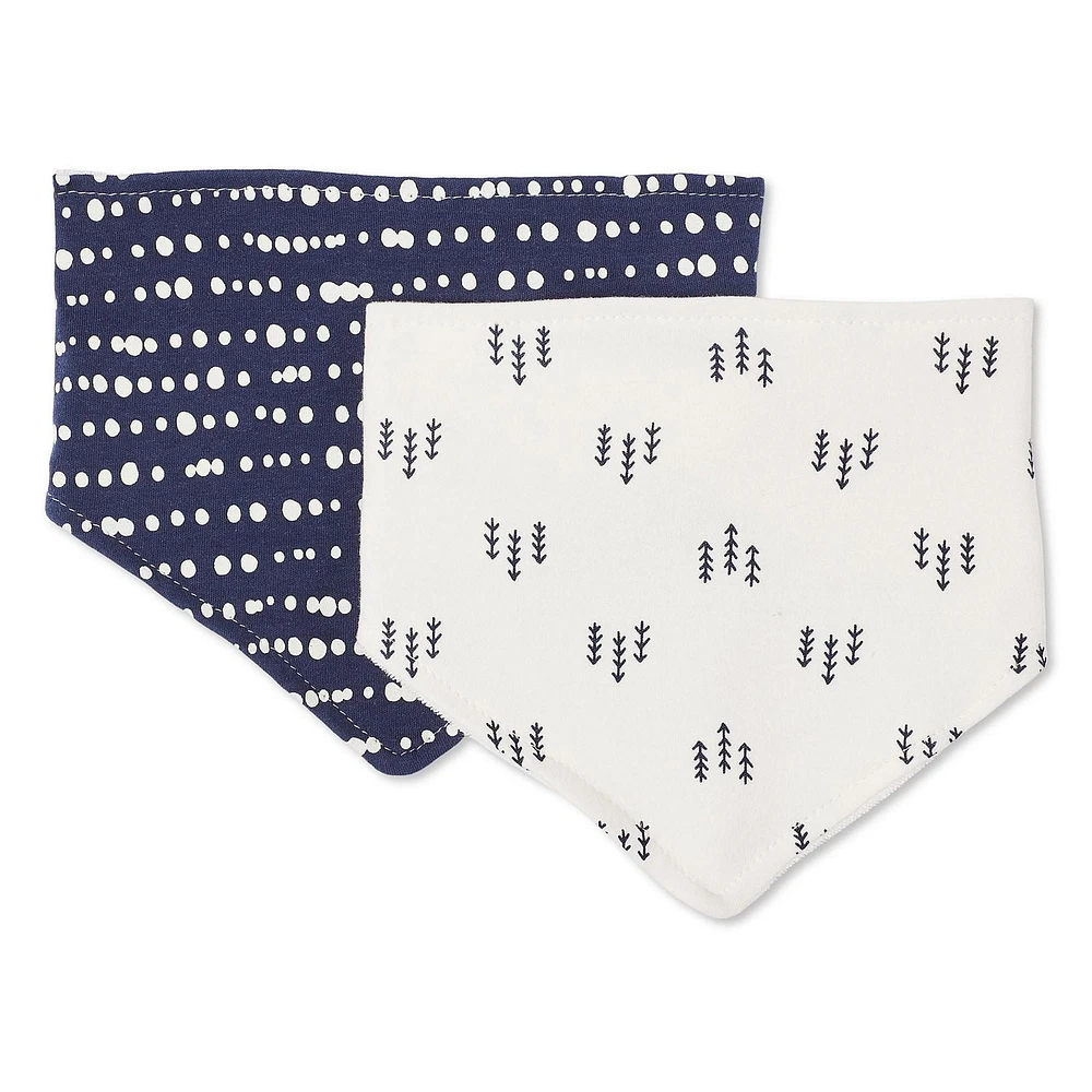 George Infants' Gender Inclusive Bandana Bib 2-Pack, One Size