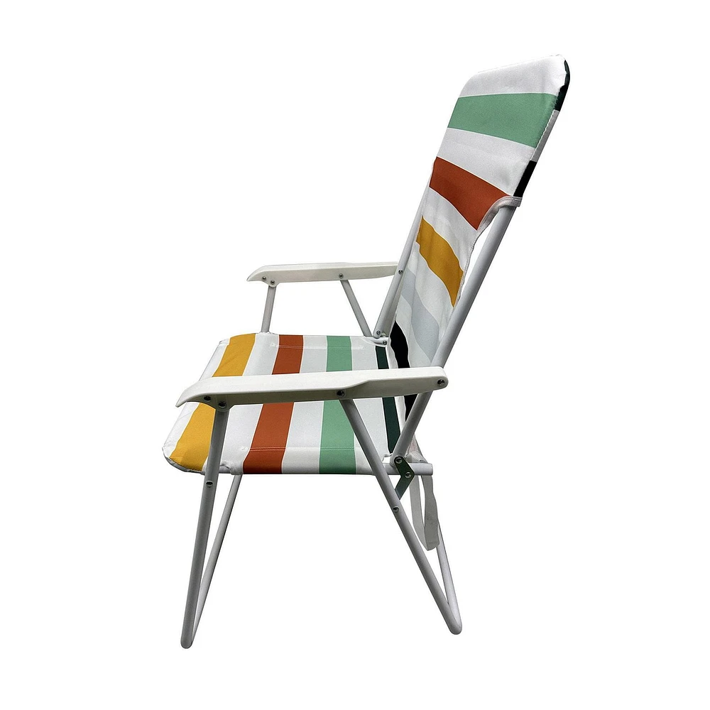 Mainstays Beach Folding Chair, Multi Stripe