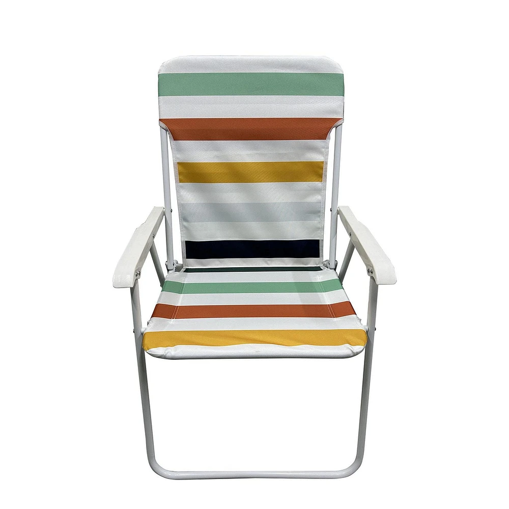 Mainstays Beach Folding Chair, Multi Stripe