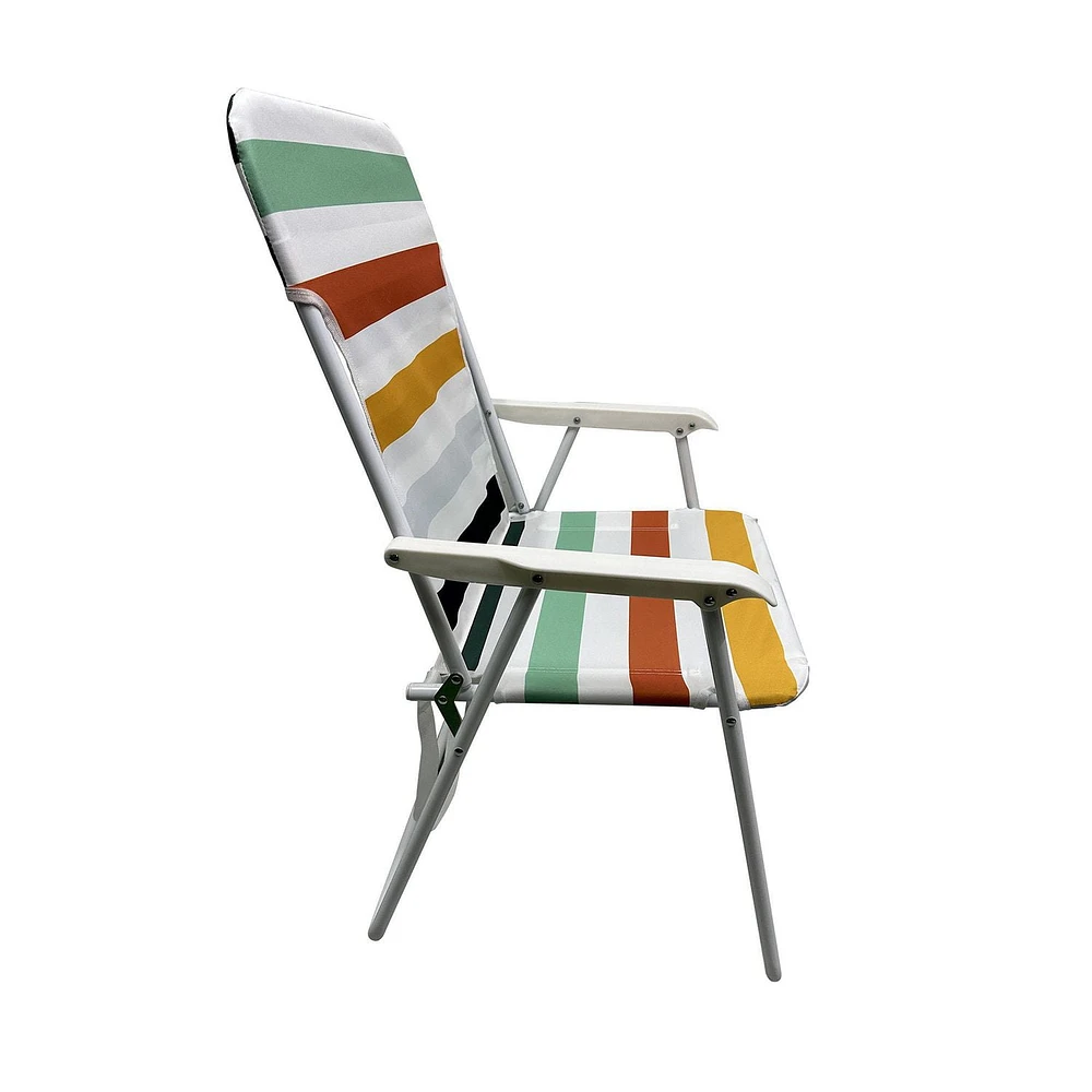 Mainstays Beach Folding Chair, Multi Stripe