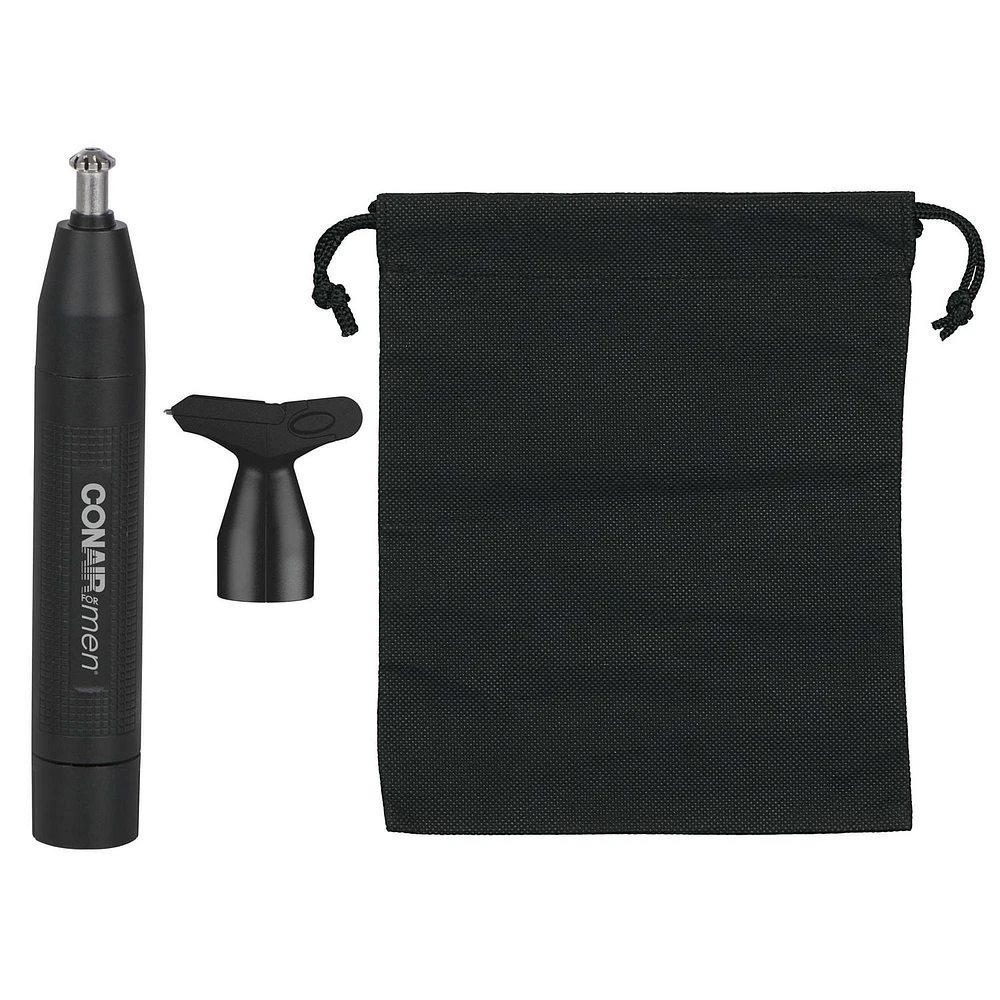 The Barber Shop PRO Series by Conair Grooming Battery Operated Diamond Head Nose Ear Trimmer with Multi Face Trimmer Head