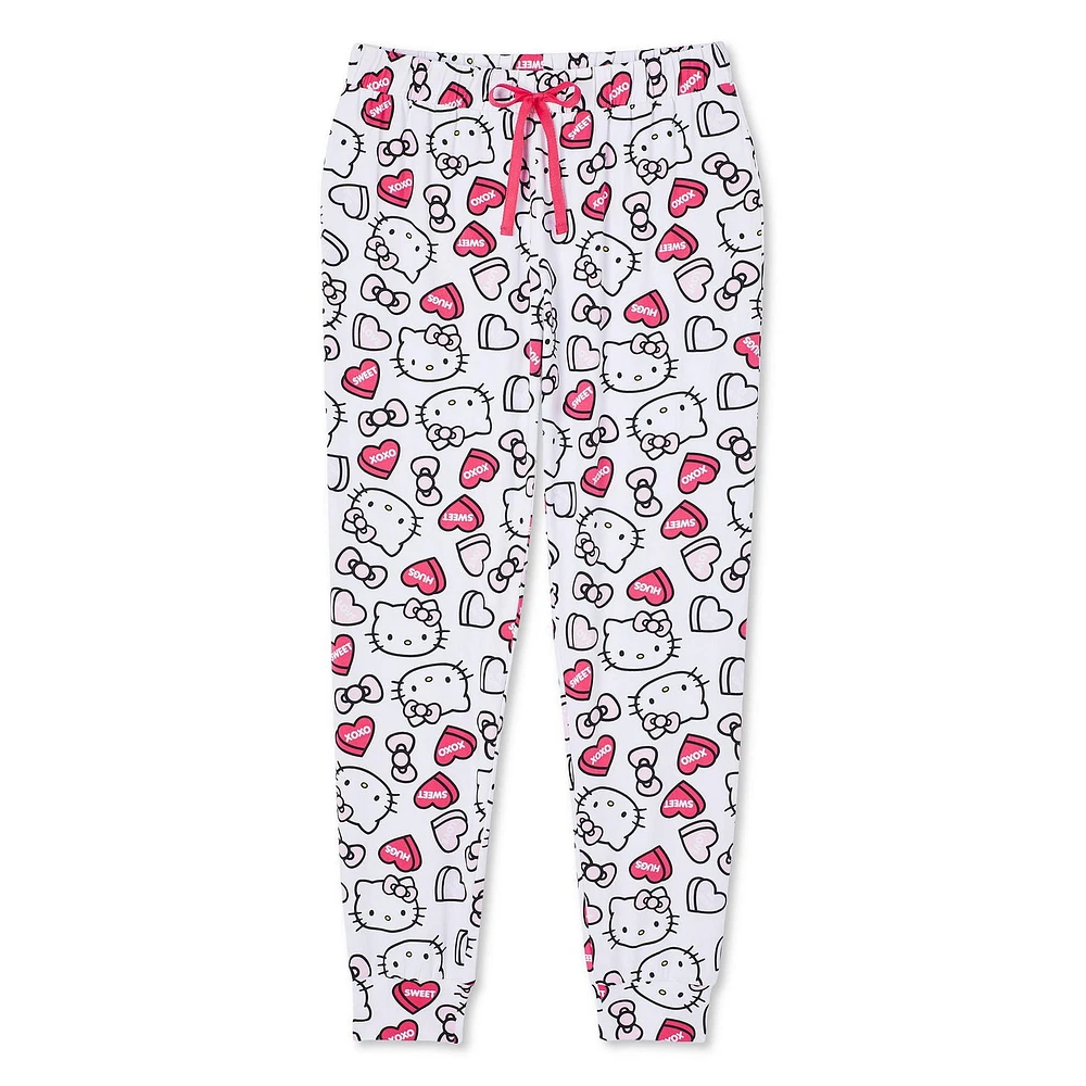 Jogger de nuit Hello Kitty pour femmes