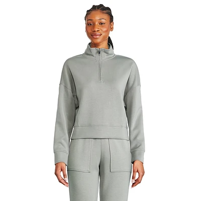 George Women's Half-Zip Scuba Popover, Sizes XS-XXL