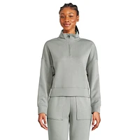George Women's Half-Zip Scuba Popover, Sizes XS-XXL