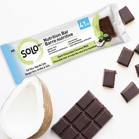 Dark Chocolate Coconut Mint SoLo GI® Low Glycemic Nutrition & Energy Bar